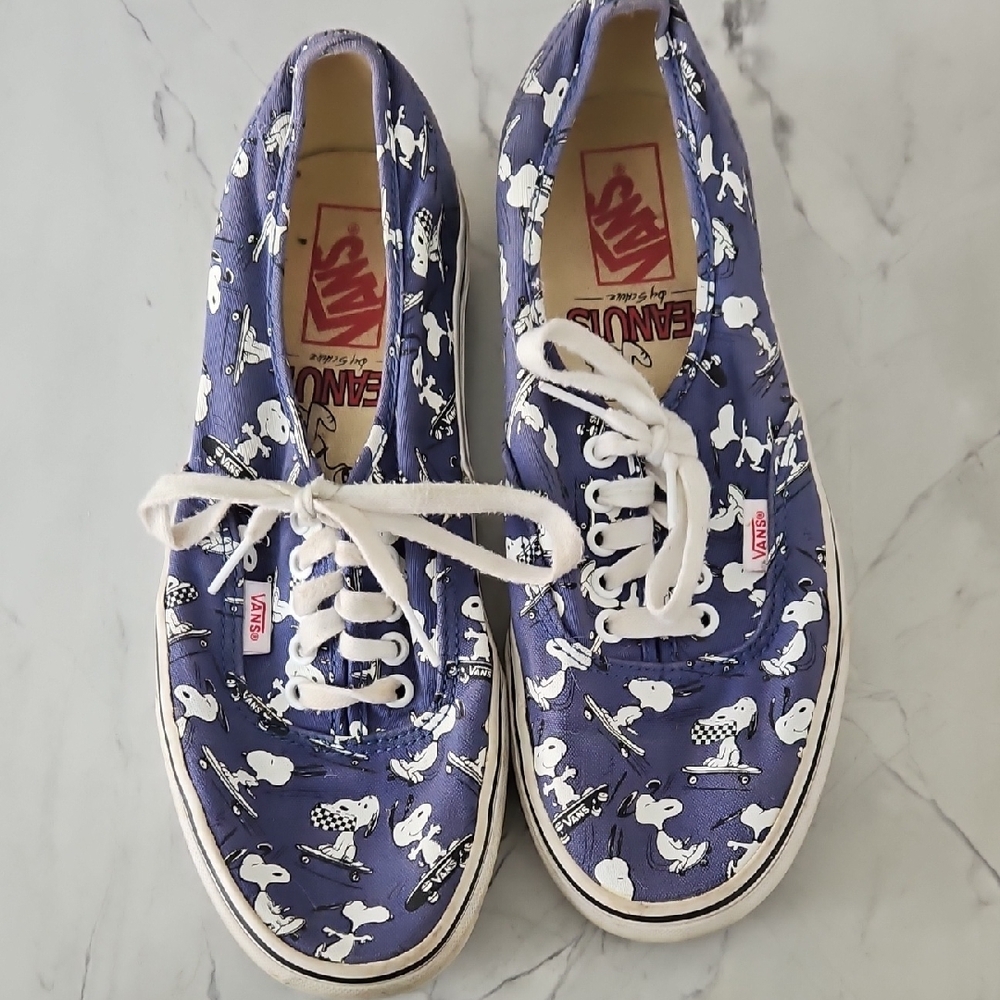 Vans Snoopy Skateboard Sneakers Mens 8.5 Womens 10